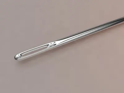  3D  Hand Sewing Needle 3D model
