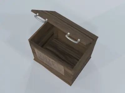 crates wooden Low-poly 3D model