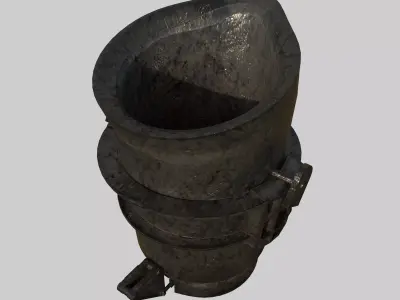 Laddle Bucket Low-poly 3D model