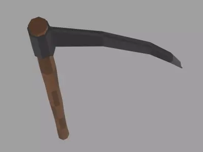 Low Poly Stylized Scythe Game Ready Low-poly 3D model