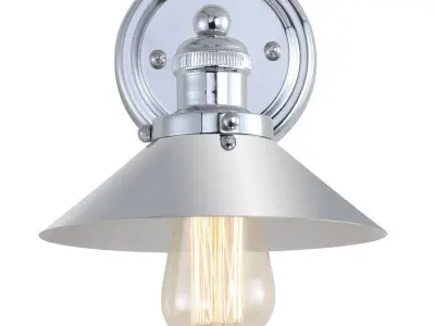 Flandria Light Chrome Bath Sconce 3D model