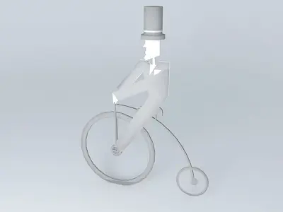 Bicycle man Free 3D model