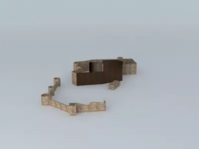 Castle Montánchez Free 3D model