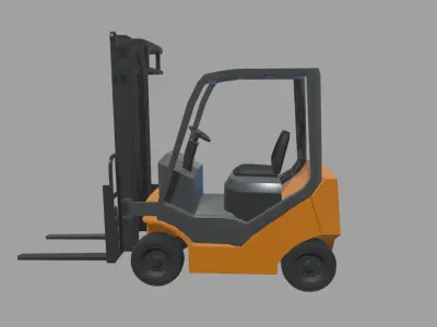 Forklift 01 Low-poly 3D model