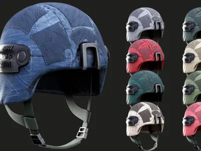 Helmet  of Austrian Armed Forces Bundesheer Military gta ready  Low-poly 3D model