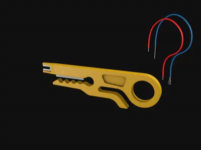 Mini Portable Wire Cutter Pocket Tool 3D model