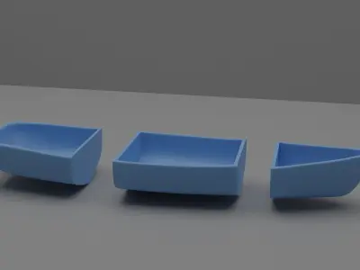 Creating a boat for 3D printing 3D print model