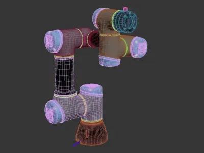 Photorealistic Universal Robots collaborative UR3 3D model