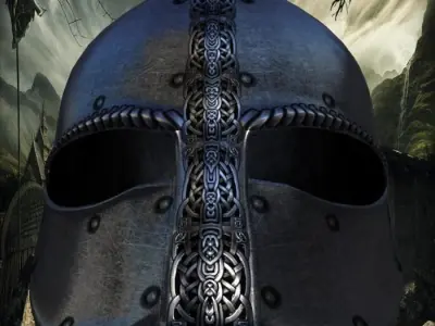 viking helmet 2 Low-poly 3D model