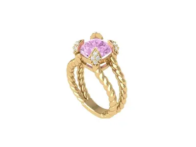Infinity Wedding Ring 3D print model get