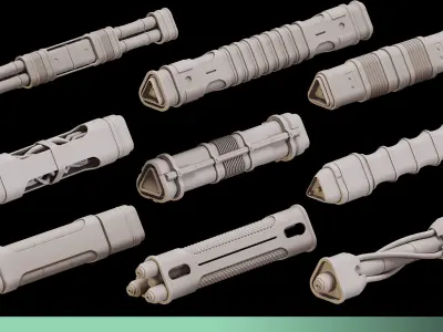 90 Cable IMM Brush vol 2 scifi 3D model