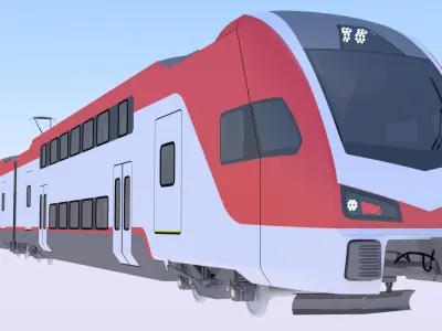 Stadler Kiss train USA 3D model