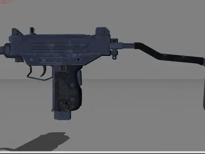 Uzi Pubg Low-poly 3D model
