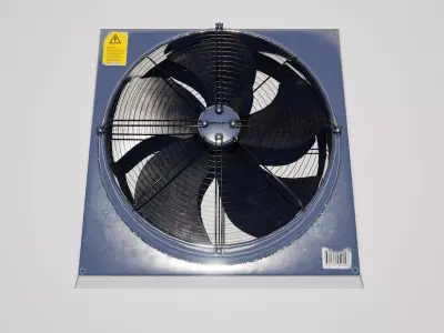  Industrial Fan Low-poly 3D model purchase