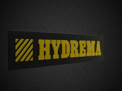 hydrema logo 3D model