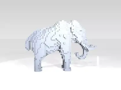 Mammoth Voxel 3D model