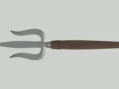 Tombak Trisula  Low-poly 3D model
