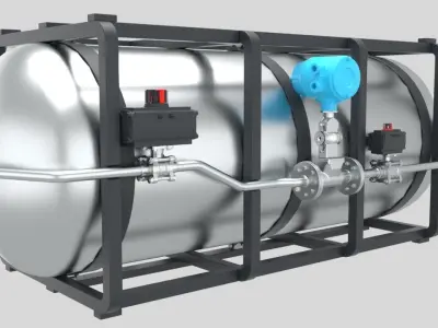 Liquid Hydrogen Dewar 3D model
