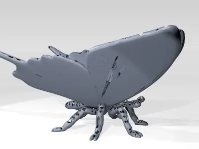 Butterfly Dust Voronoi 3D model