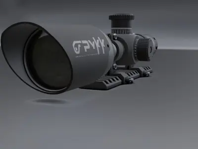  sniper scope 3D model