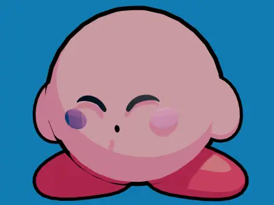 Kirby anime version 3D model