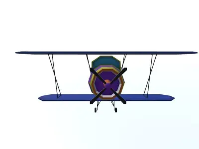 Low Poly Plane Free low-poly 3D model purchase
