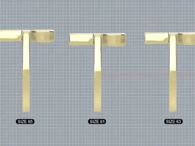 Men ring  antique Egyptian symbol ANKH  3D print model