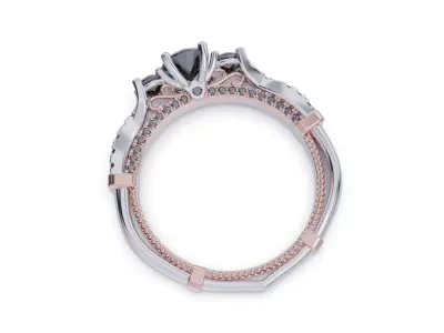 VINTAGE ENGAGEMENT RING Free 3D print model