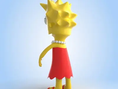 Lisa Simpson 3D model