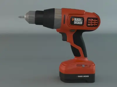 Cordless Drill Black and Decker 3D model