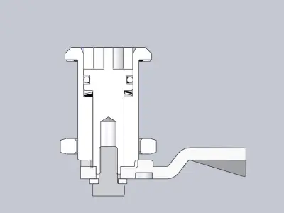 Camlcok door lock Free 3D model