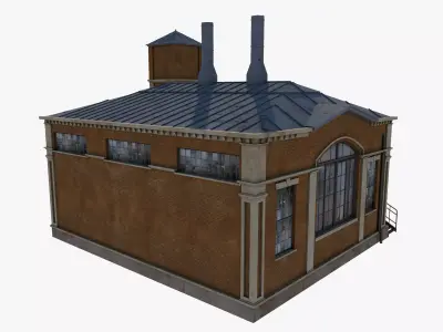 Factory Building 5 3D model