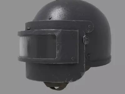 Heavy helmet Rys-T  Low-poly 3D model