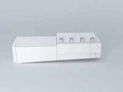 Facade building Free 3D model