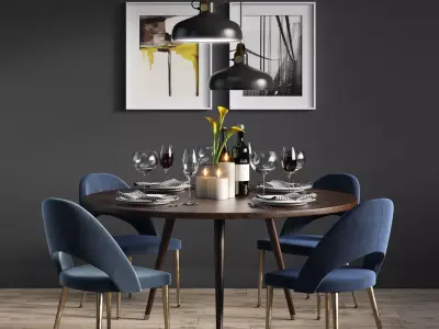 Dinning Set 09 3D model