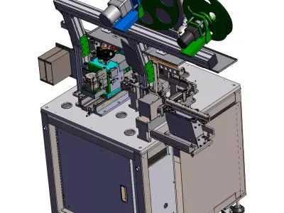 Vacuum tube assembly packaging machine 3D model