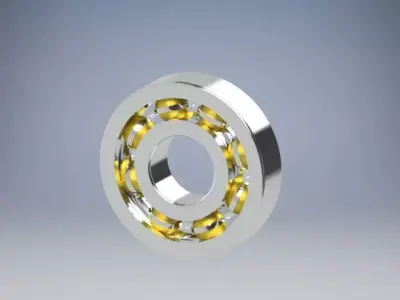 Ball Bearing 3D model by mihirparikh-2016