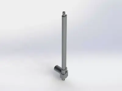 Atuador Eletrico 600mm 3000N Electric Actuator 3D model