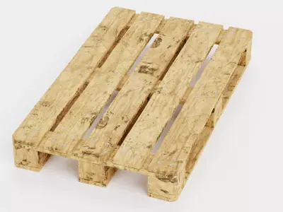 Pallet V2 - Wooden Shipping Platform 3D model