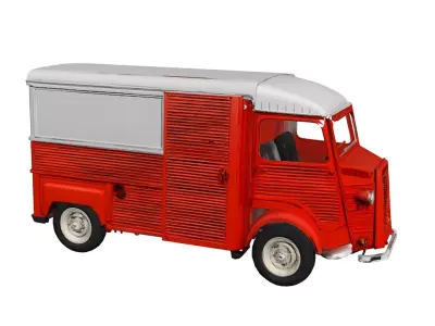 1955 Citroen Type H Classic Vintage Delivery Van 3D model