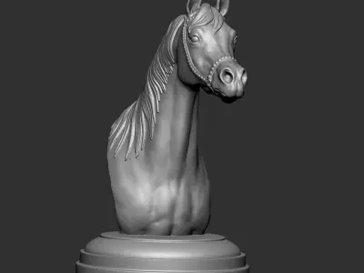 Arabian horse bust Free 3D print model