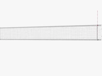  Athletic Volleyball Net System with Safety Padding Red 