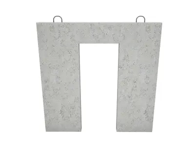 Concrete Wall Facade 3D model purchase