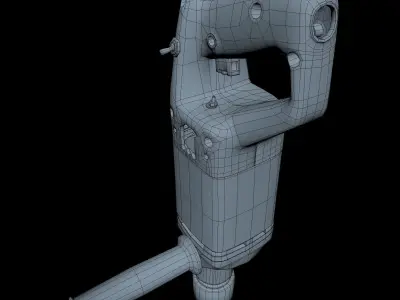 Drill Low Poly SM Low-poly 3D model