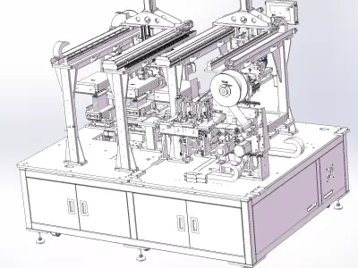 Lithium Battery Tape Wrapping Machine 3D model