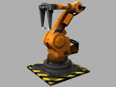 Robot Arm Low-poly 3D model get