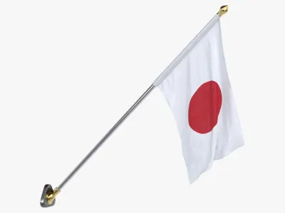  Japan Cloth Flag Wall Mount Animated 