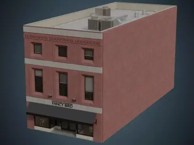 Building 27 Low-poly 3D model
