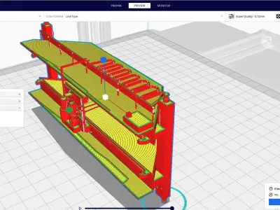 Overhead crane 3D print model