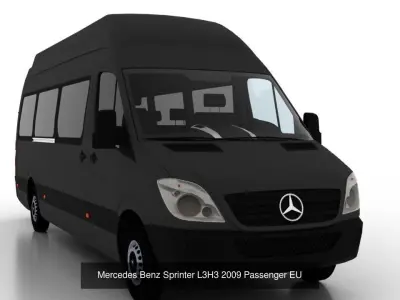 Mercedes Benz Sprinter L3H3 2009 Collection EU 3D Model Pack